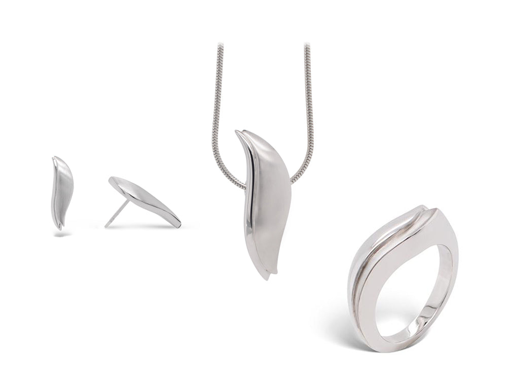 Sterling silver jewelry set, style SET498