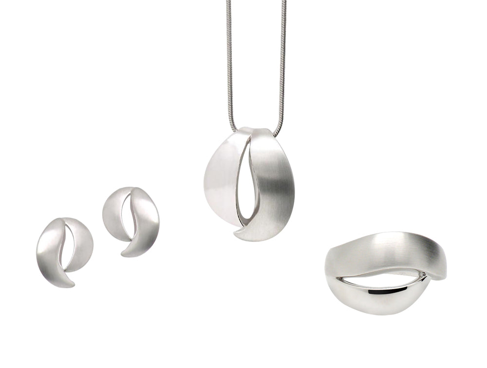 Sterling silver jewelry set, style SET497