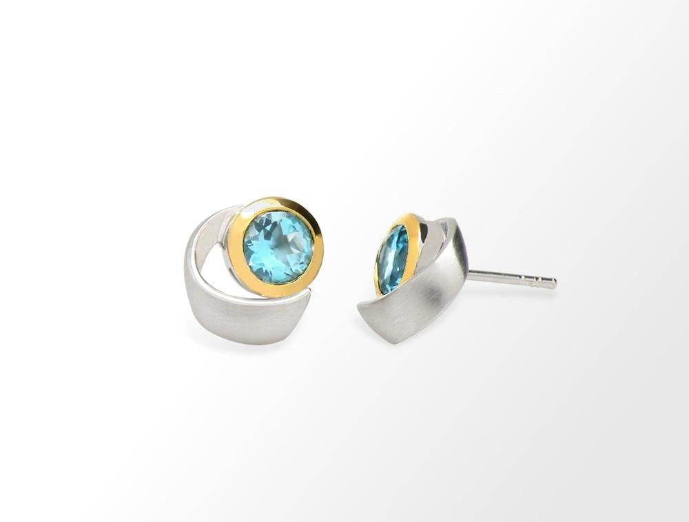 A Touch Of Modern E9291 - E9291 Sky Blue Topaz - Earring