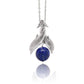 Pearl and Lapis Lazuli pendant in sterling silver, style P9089