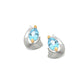 Pear Shape Gemstone Earring E9300 - E9300 Sky Blue Topaz - Earring