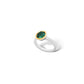 Garnet and London Blue Topaz ring in sterling silver, style R3328 - view 3
