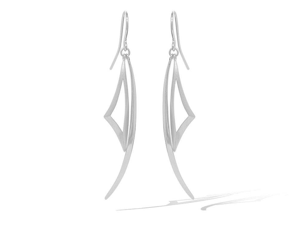 Sterling silver earrings, style E9316