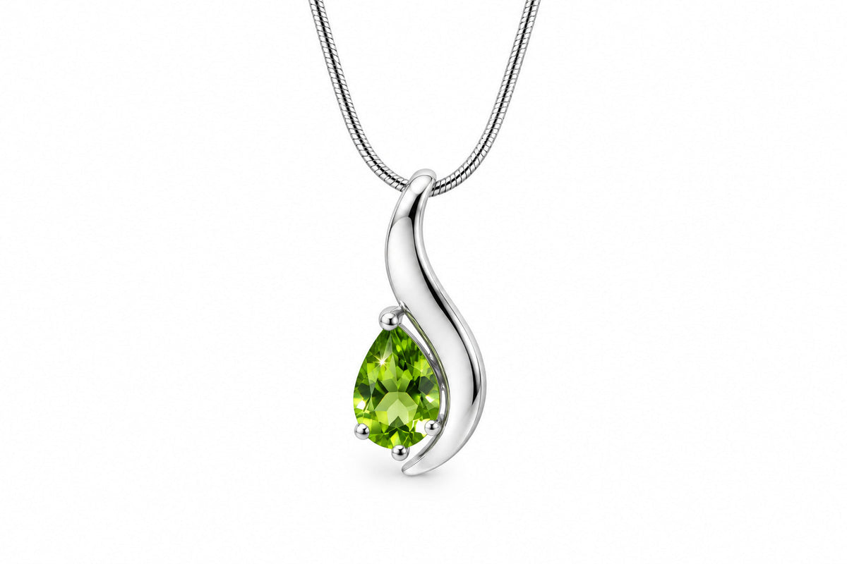 London Blue Topaz and Blue Topaz pendant in sterling silver, style P7310 - view 7
