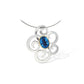 Floral Gemstone Pendant P6493 - P6493 Blue Topaz - Pendant