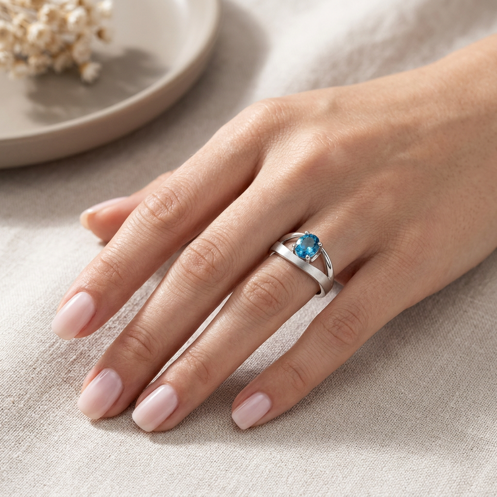 Oval Gemstone Ring in 925 Sterling Silver | R6986