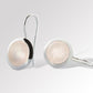 Rose Quartz earrings in sterling silver, style E5492 - view 3
