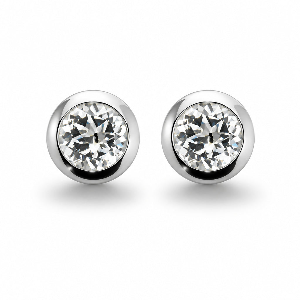 Amethyst and Blue Topaz earrings in sterling silver, style E3136 - view 11