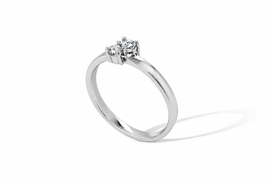 White Topaz ring in sterling silver, style R3724
