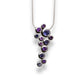 Amethyst and Blue Topaz pendant in sterling silver, style P4538 - view 2