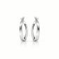Sterling silver earrings, style E7756 - view 2