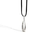 Silver Pendant W/ Leather P6423 - Pendant