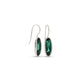 Oversized Oval Gemstone Earrings in 925 Sterling Silver | E5480 - view 2